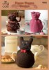 King Cole 9002 Knitting Pattern Cat Pig and Dog Cosies