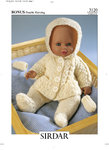 Sirdar 3120 Knitting Pattern Doll's Outfit in Hayfield Baby Bonus DK