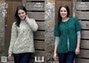 King Cole 4038 Knitting Pattern Cardigan and Sweater in Chunky Tweed