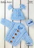 Stylecraft 8361 Knitting Pattern Cardigan & Hat in Stylecraft Baby Aran