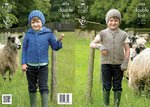 King Cole 4024 Knitting Pattern Hoodie, Gillet, Hat and Wrist Warmers in King Cole Masham DK