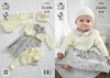 King Cole 4153 Knitting Pattern Baby Cropped Cardigans, Cropped Top and Hat in Big Value Baby DK