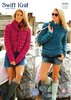 Stylecraft 9068 Knitting Pattern Ladies Jacket and Sweater in Swift Knit Super Chunky