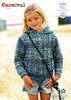 Stylecraft 9084 Knitting Pattern Girls Cable Sweater and Hoodie in Carnival Chunky