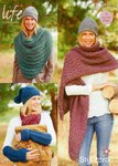 Stylecraft 9126 Knitting Pattern Ladies Hat Scarf Gauntlets Cowl in Life Super Chunky