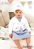 Stylecraft 9172 Knitting Pattern Baby Embroidered Cardigan and Hat in Lullaby DK