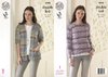 King Cole 4543 Knitting Pattern Ladies Cardigan and Sweater Drifter DK