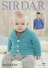 Sirdar 4707 Knitting Patttern Baby Boys Cardigans in Sirdar Snuggly DK