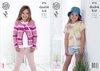 King Cole 4776 Knitting Pattern Girls Cardigans in King Cole Cottonsoft Crush DK