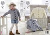 King Cole 4920 Knitting Pattern Baby Childrens Cardigan and Sweater in King Cole Big Value Aran