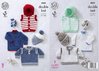 King Cole 4888 Knitting Pattern Baby Childrens Hoodie Sweaters & Hat in Big Value Baby DK