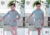 King Cole 4951 Knitting Pattern Girls Easy Knit Tunic and Cardigan in King Cole Baby Glitz DK