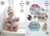King Cole 4997 Knitting Pattern Baby Cardigans Sweater & Hat in Drifter For Baby DK & Cottonsoft DK