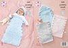 King Cole 5603 Knitting Pattern Baby Easy Knit Sleeping Bags in King Cole Yummy Crush