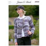 Ladies Cardigan JB022 Knitting Pattern James C Brett Marble Chunky