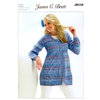 Coat JB039 Knitting Pattern James C Brett Marble DK
