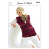 Ladies Waistcoat JB042 Knitting Pattern James C Brett Marble DK