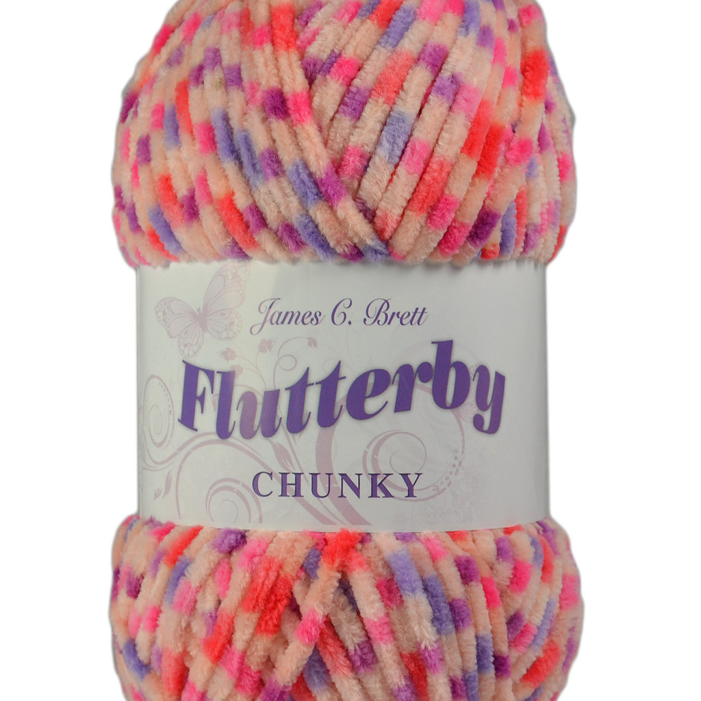 B28 Oyster James C Brett Flutterby Chunky Knitting Wool 