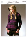 James C Brett JB049 Knitting Pattern Hooded Sweater