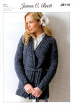 Ladies Jacket JB116 Knitting Pattern Rustic Mega Chunky
