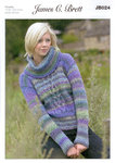 Ladies Sweater JB024 Knitting Pattern Marble Chunky