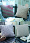 Cushion Covers in Sirdar Softspun Chunky 9854 Knitting Pattern