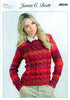 Ladies Sweater JB246 Knitting Pattern in Brett Marble Chunky