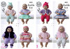 King Cole 4000 Knitting Pattern Dolls Clothes in King Cole DK