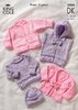 King Cole 2884 Knitting Pattern Sweater, Hoody & Cardigans in King Cole Baby DK
