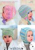 Baby Child Hats in Sirdar Snuggly Baby Crofter DK 1257 Knitting Pattern