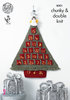 King Cole 8001 Knitting Pattern Christmas Advent Tree and Angels