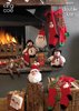 King Cole 8002 Knitting Pattern Snowman Santa Head Rudolf and Christmas Stockings