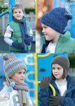 King Cole 3297 Knitting Pattern Boys Hats, Scarves, Gloves & Mittens in King Cole DK & Chunky