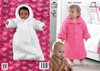 King Cole 3788 Knitting Pattern Dressing Gowns and Sleeping Bag in King Cole Cuddles Chunky