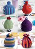 King Cole 9014 Knitting Pattern Tea Cosies Designed by Zoe Halstead in King Cole Merino Blend DK