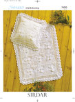 Sirdar 3806 Knitting Pattern Blanket and Pillowcase in Sirdar Snuggly DK