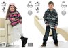 King Cole 4027 Knitting Pattern Childs Sweaters in King Cole Big Value Chunky