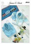 James C. Brett JB026 Knitting Pattern Baby Cardigan and Waistcoat in Baby DK & Baby Marble DK