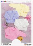 UKHKA 34 Knitting Pattern Baby Sweaters & Cardigans in Baby DK