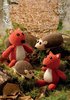 King Cole 9012 Knitting Pattern Mother & Baby Hedgehog & Squirrel in Merino Blend DK