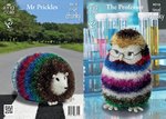 King Cole 9018 Knitting Pattern Professor Owl & Mr Prickles The Giant Hedgehog in Tinsel Chunky