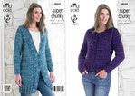 King Cole 4068 Knitting Pattern Jacket and Sweater in King Cole Gypsy Super Chunky