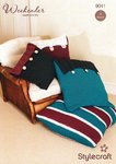 Stylecraft 9041 Knitting Pattern Cushions in Weekender Super Chunky