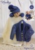 Stylecraft 4854 Knitting Pattern Jacket, Scarf, Hat, Mittens & Blanket in Stylecraft Baby Aran