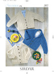 Sirdar 3027 Knitting Pattern Baby Jacket in Sirdar Snuggly 4 Ply