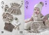 King Cole 3971 Knitting Pattern Baby Set in King Cole Comfort DK Prints