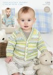 Sirdar 1255 Knitting Pattern Cardigans in Sirdar Snuggly Baby Crofter DK