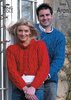 King Cole 2944 Knitting Pattern Sweater and Jacket Knitted in King Cole Fashion Aran