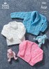 King Cole 2907 Knitting Pattern Sweater, Jacket and Cardigan in King Cole Bounty Aran