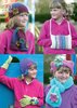King Cole 3298 Knitting Pattern Girls Hats, Scarves, Gloves & Handwarmer in King Cole DK & Chunky
